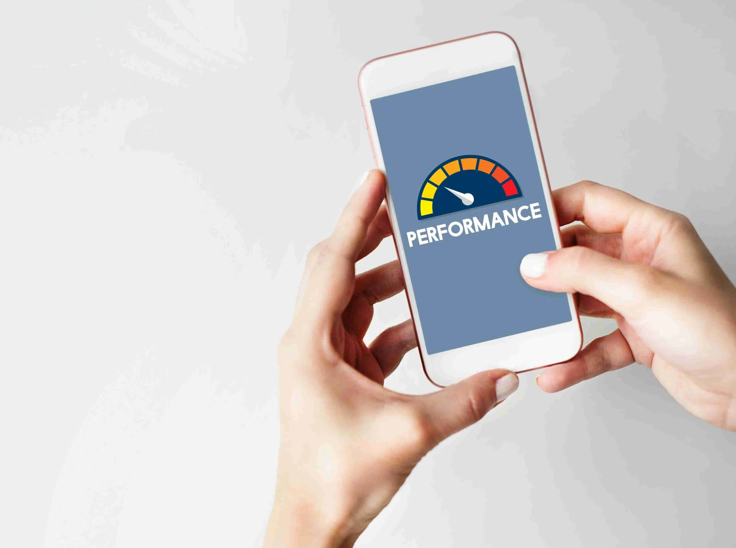mobile speed test being conducted