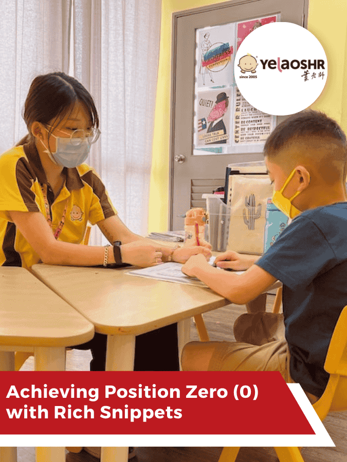 Yelaoshr Achieving Position Zero (0) with Rich Snippets