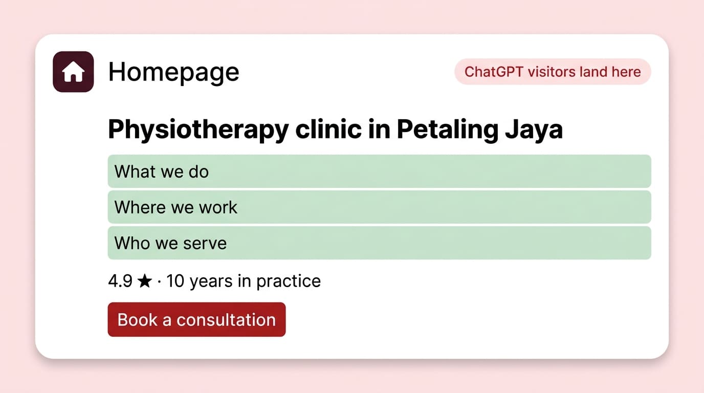 A Homepage Ready for ChatGPT Visitors illustration