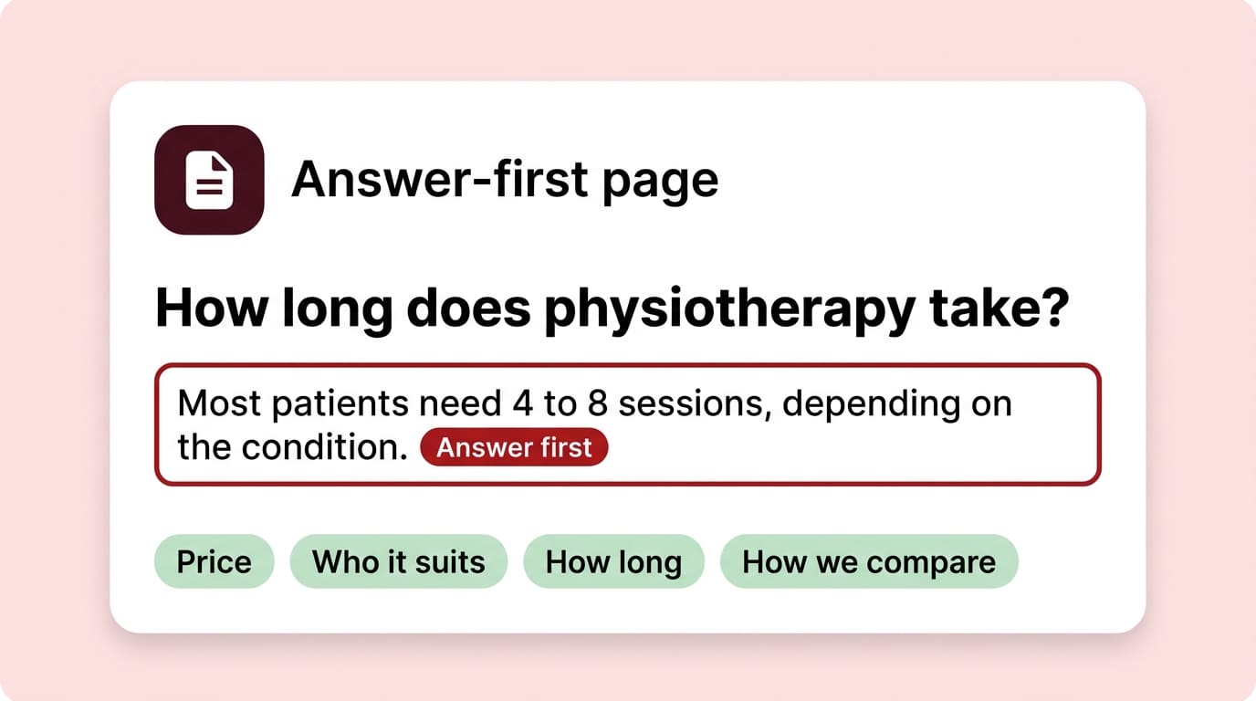 Answer-First Pages illustration