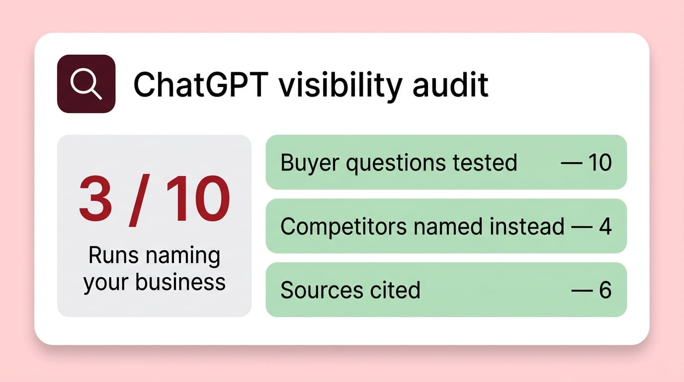 ChatGPT Visibility Audit illustration
